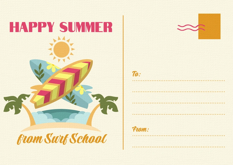 Summer Greeting from Surf School