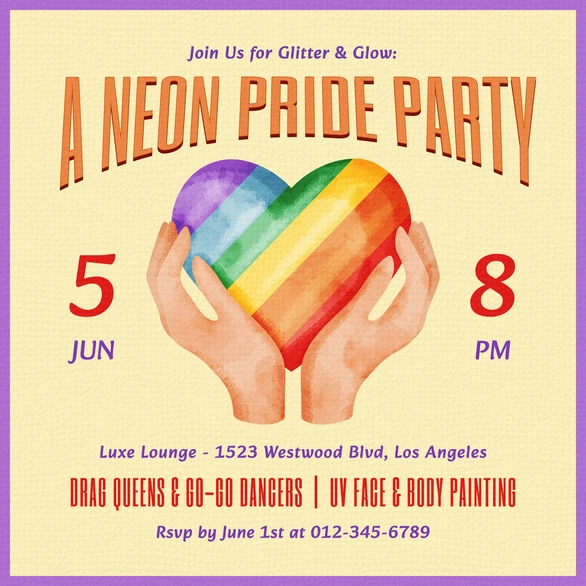Pride Party Invitation