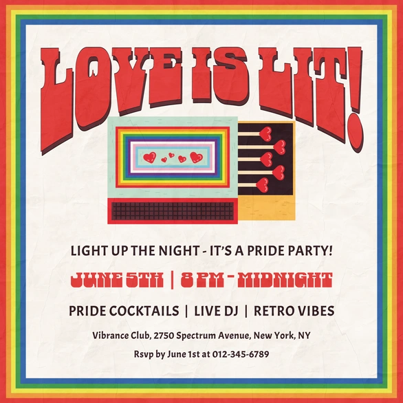 Pride Party Announcement