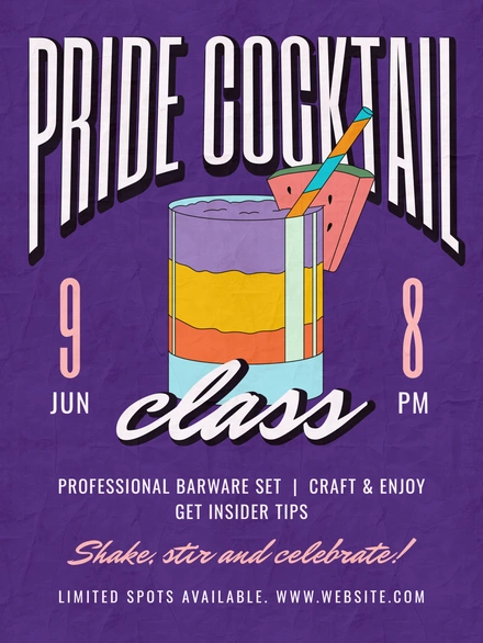 Pride Cocktail Class Event