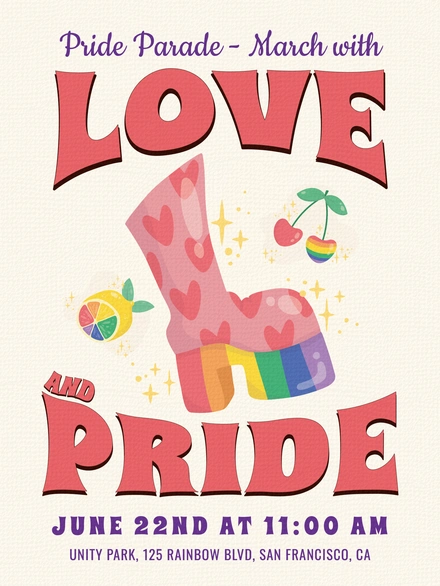 Pride Parade Announcement