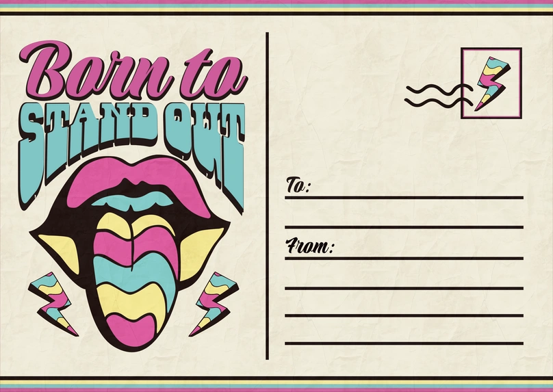 Motivational Postcard Design