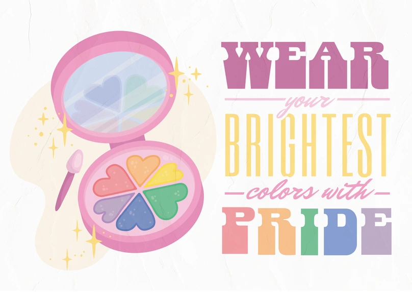 Makeup with Pride Colors