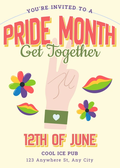 Pride Month event invitation