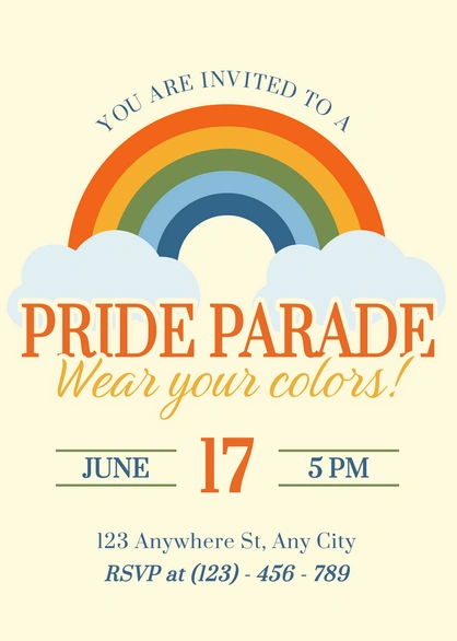 Pride Parade Invitation