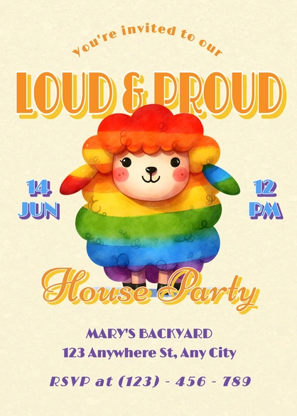 Invitation for House Party