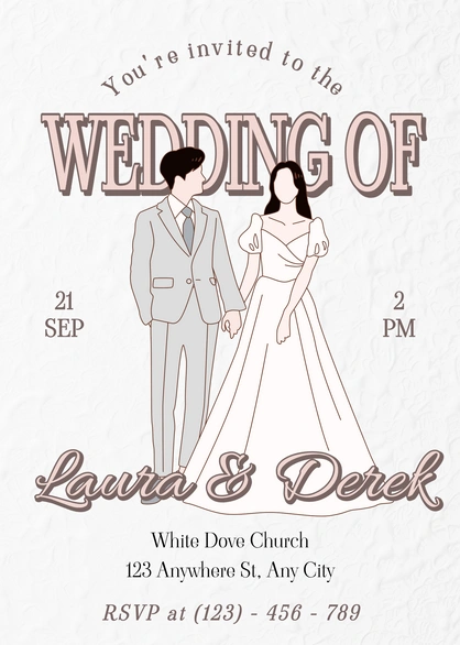 Laura & Derek Wedding Invitation