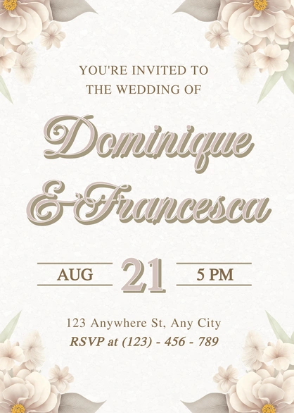 Wedding Invitation