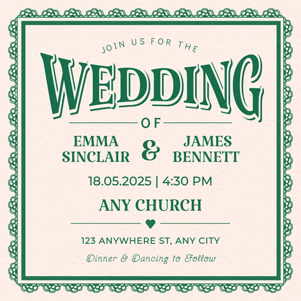 Emma Sinclair & James Bennett Wedding