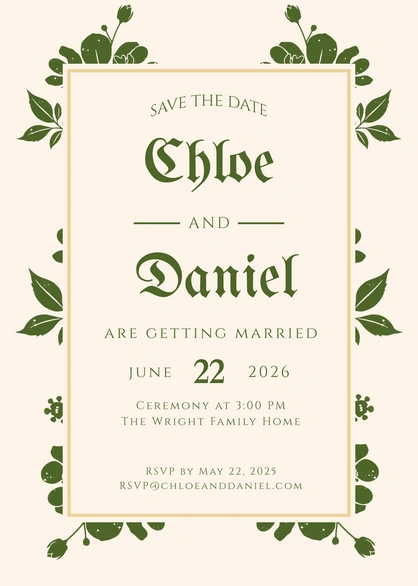 Wedding Announcement