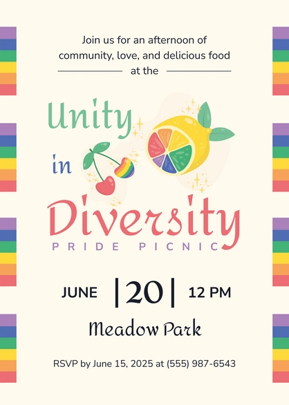Pride Picnic Invitation