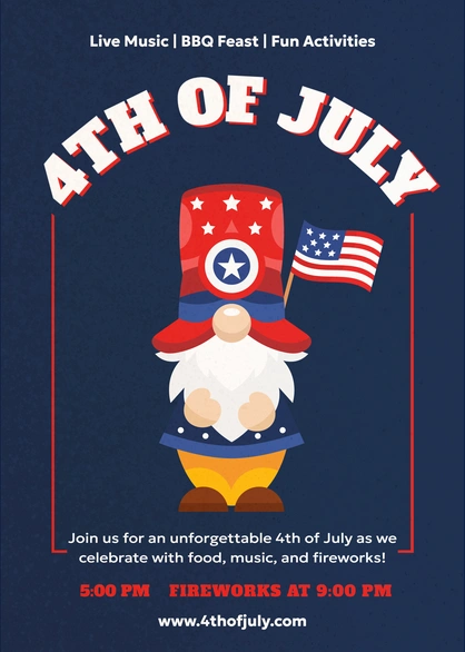 4th of July event promotion