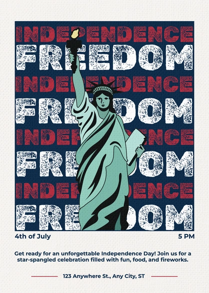 4th of July Celebration Poster