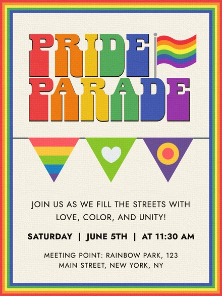 Pride Parade Announcement