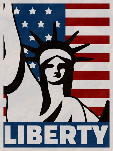 Representation of Liberty and American Freedom