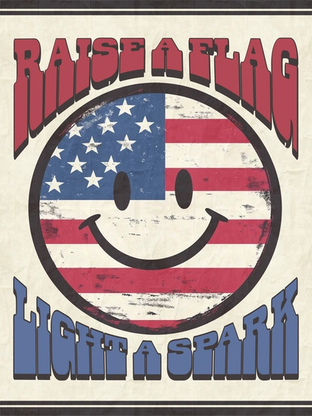 American Flag Smiley
