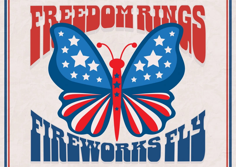 Patriotic Butterfly