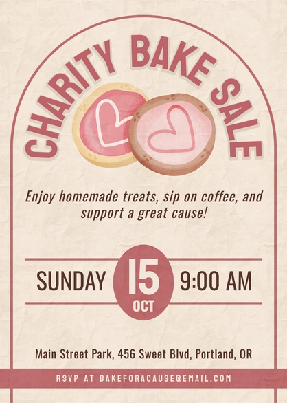 Charity Bake Sale Event