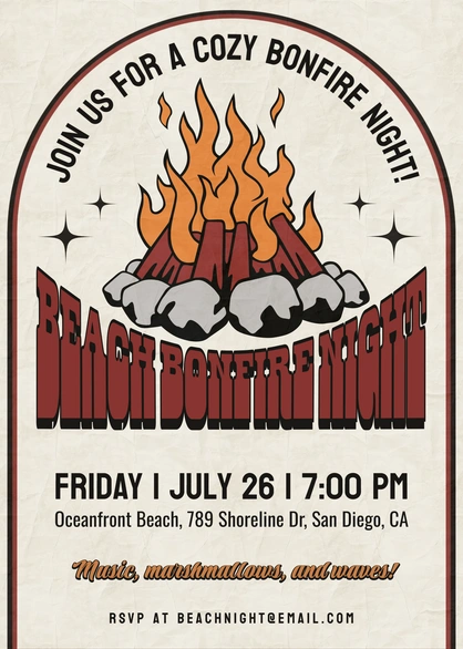 Beach Bonfire Event