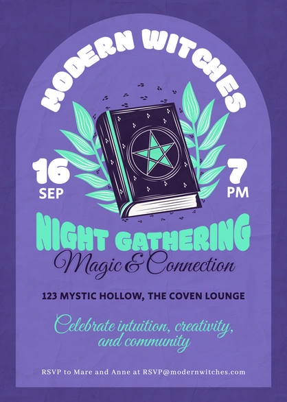 Witchcraft Night Gathering Poster