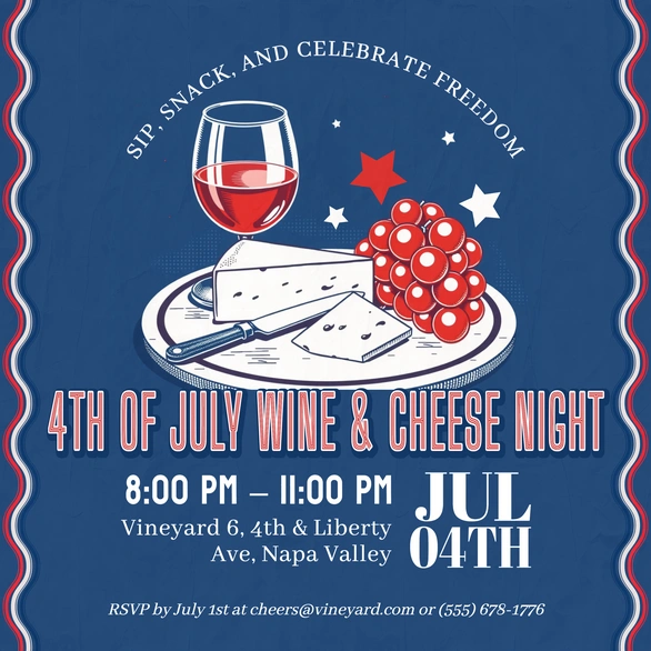 4th of July Celebration Invite