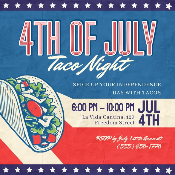 4th of July Taco Night Event
