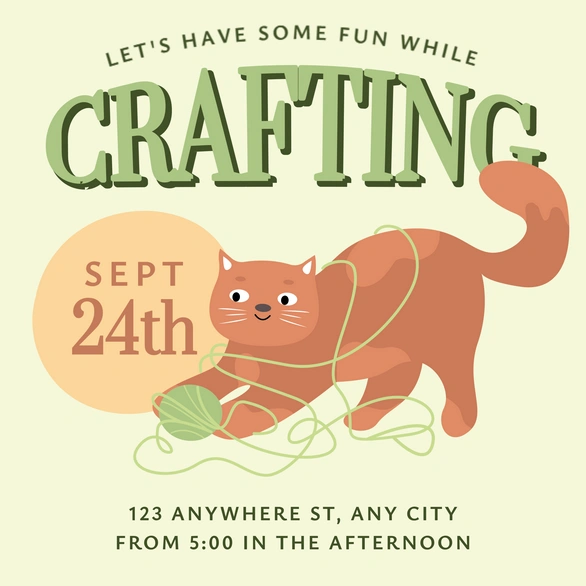 Crafting Event Announcement