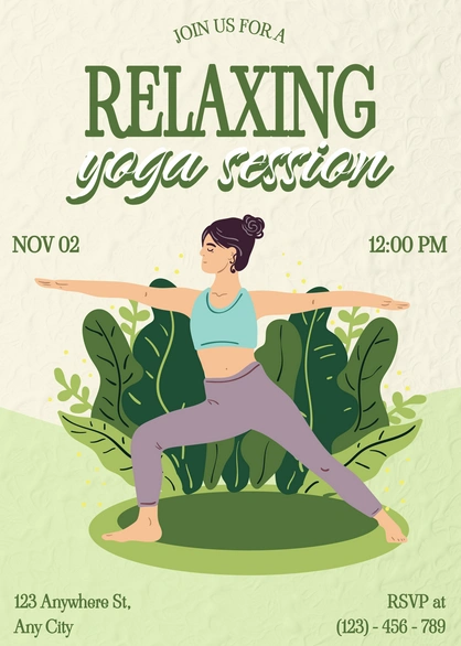 Yoga Session Poster
