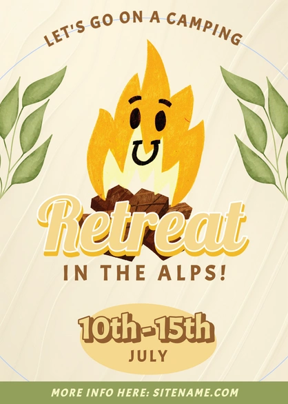 Camping Retreat Advertisement