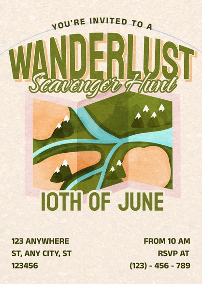 Scavenger Hunt Invitation