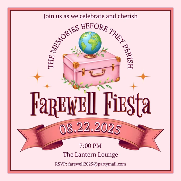 Farewell Party Invitation
