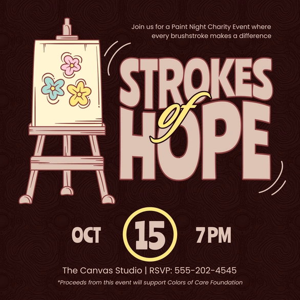 Charity Paint Night Event