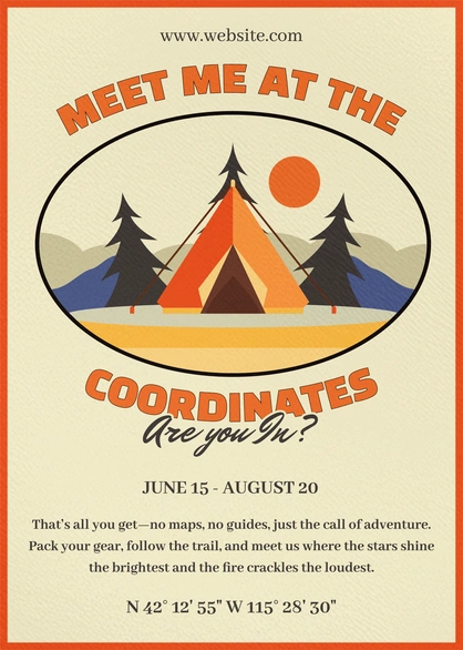 Camping Adventure Invitation