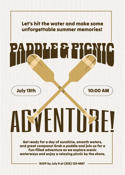 Outdoor Adventure Invitation