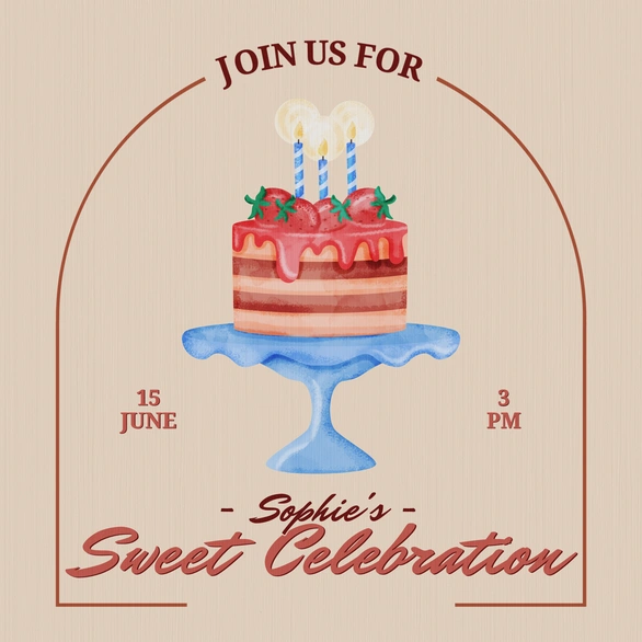 Birthday Celebration Invitation