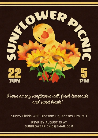 Sunflower Picnic Event