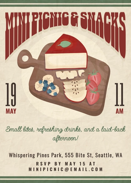 Informal Picnic Invitation