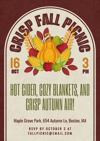Fall Event Invitation