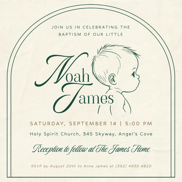 Baptism of Noah James
