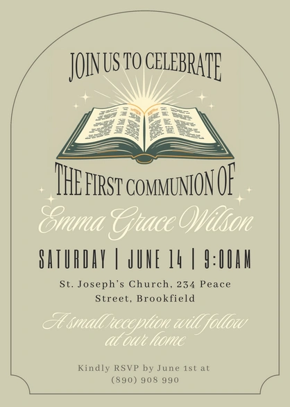 First Communion Celebration