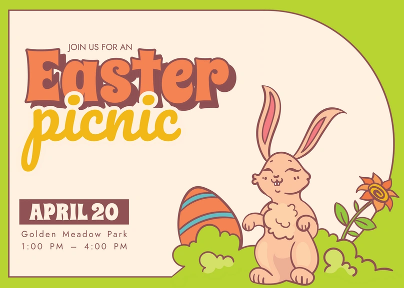 Easter Picnic Invitation