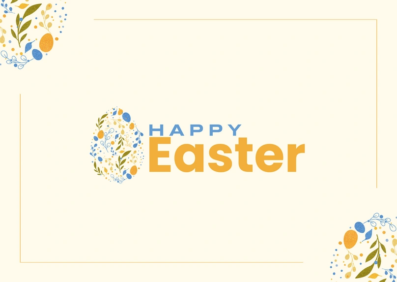 Easter card design