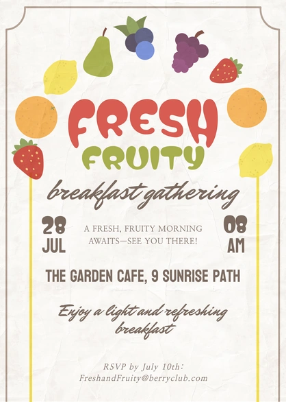 Breakfast Event Invitation