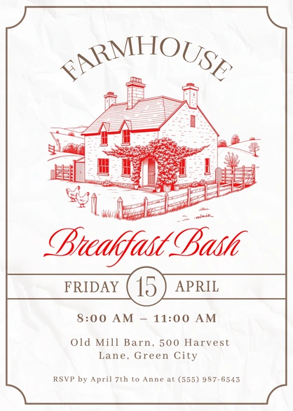 Invitation to a breakfast event