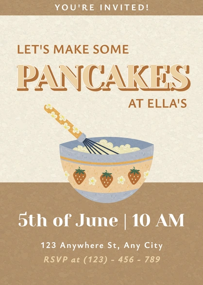 Pancake Making Invitation