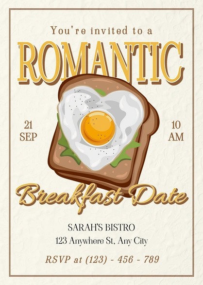 Breakfast Date Invitation