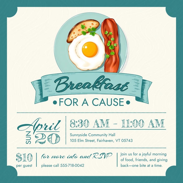 Charity Breakfast Event