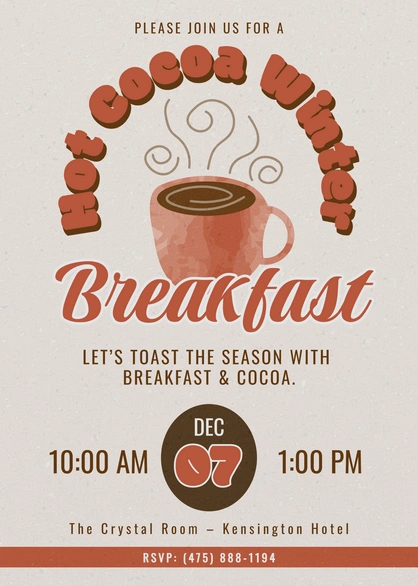 Invitation to a breakfast event