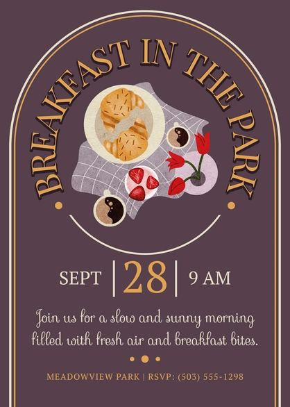 Breakfast Event Invitation