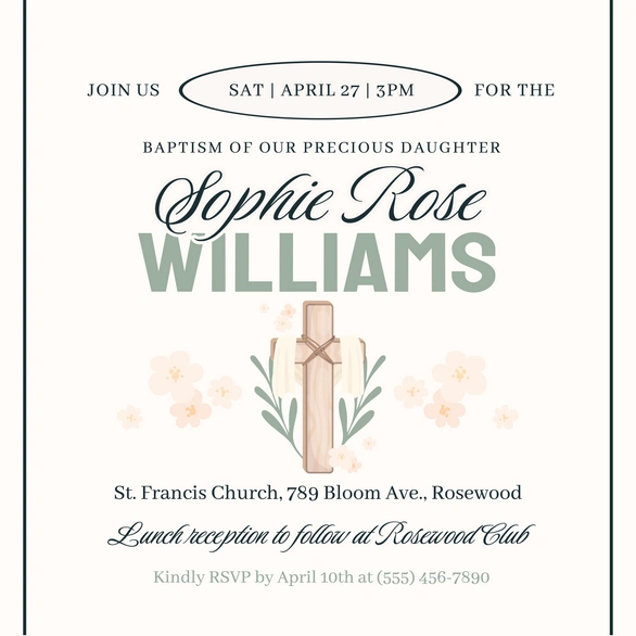 Baptism Invitation